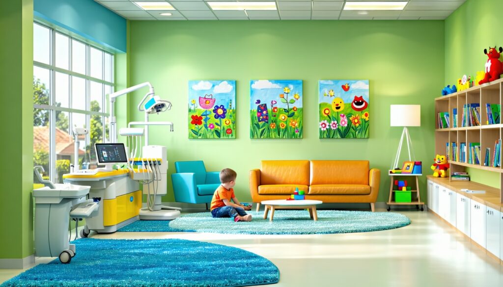 what makes a dental office kid-friendly and comfortable?